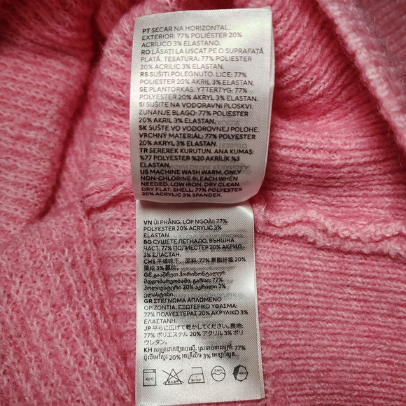 Divided Bubblegum Pink Knit Sweater Dress Women's Size Small - Picture 8 of 10